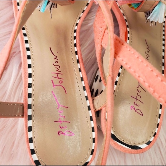 Betsey Johnson Block Heel Sandals - Picture 5 of 8